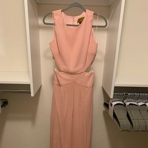 Nicole Miller Cut Out Gown- Blush Pink